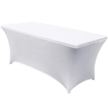 Reador Retailer Spandex Tablecloths for 6 ft Home Rectangular Table Fitted Stretch Table Cover Polyester Table Cloth